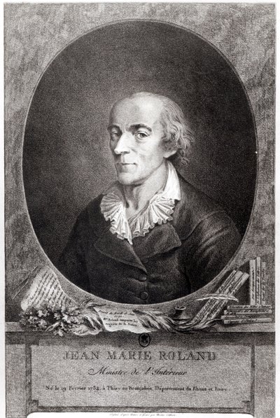 Jean Marie Roland de La Platiere (1734-93) da Nicolas Colibert